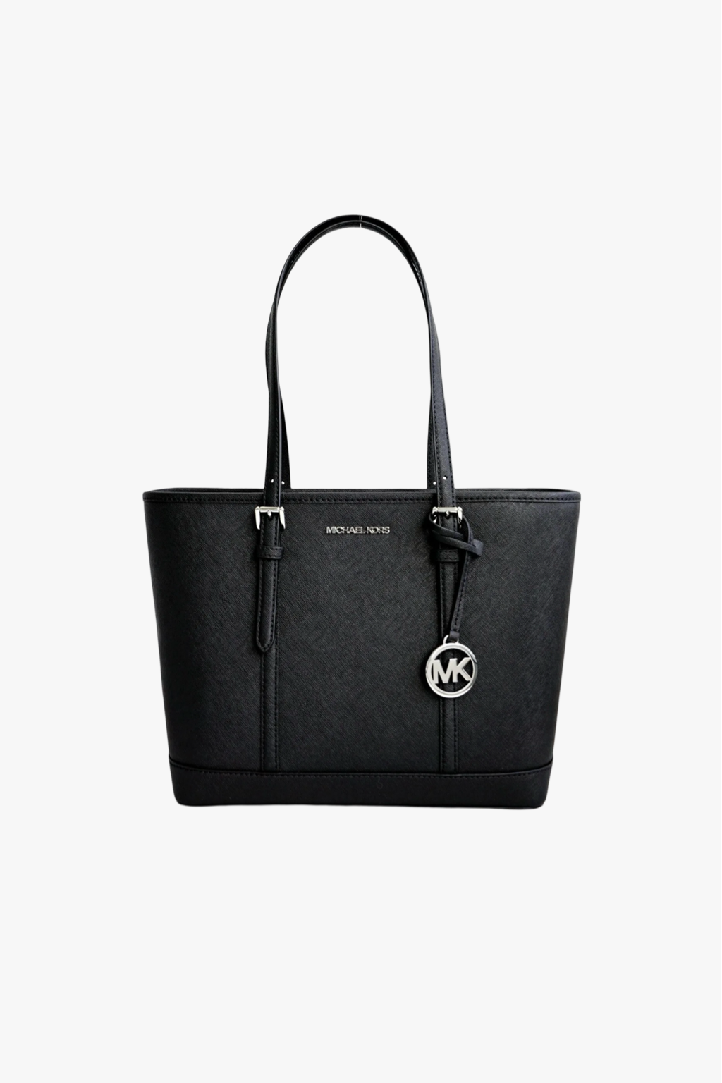 Michael Kors Jet Set Travel SM TZ Shldr Tote černá kožená dámská kabelka