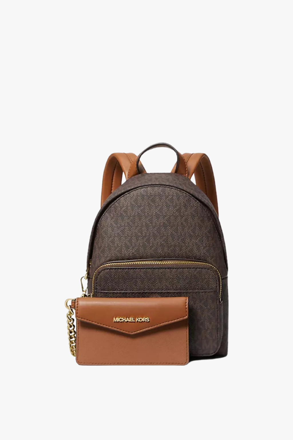 Michael Kors MAISIE XS 2in1 backpack monogram brown dámský batoh