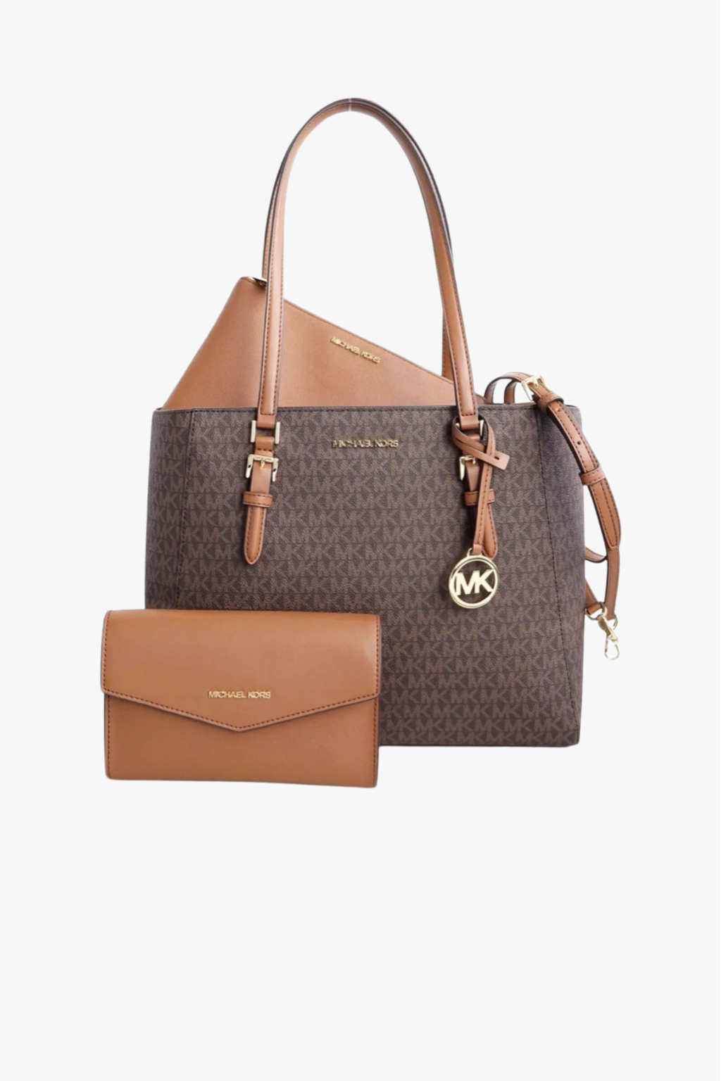 Michael Kors CHARLOTTE 3v1 set dámských kabelek barva brown monogram
