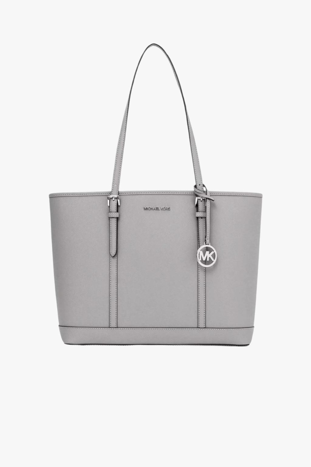 Michael Kors Jet Set Travel LG TZ Shldr Tote šedá kožená dámská kabelka