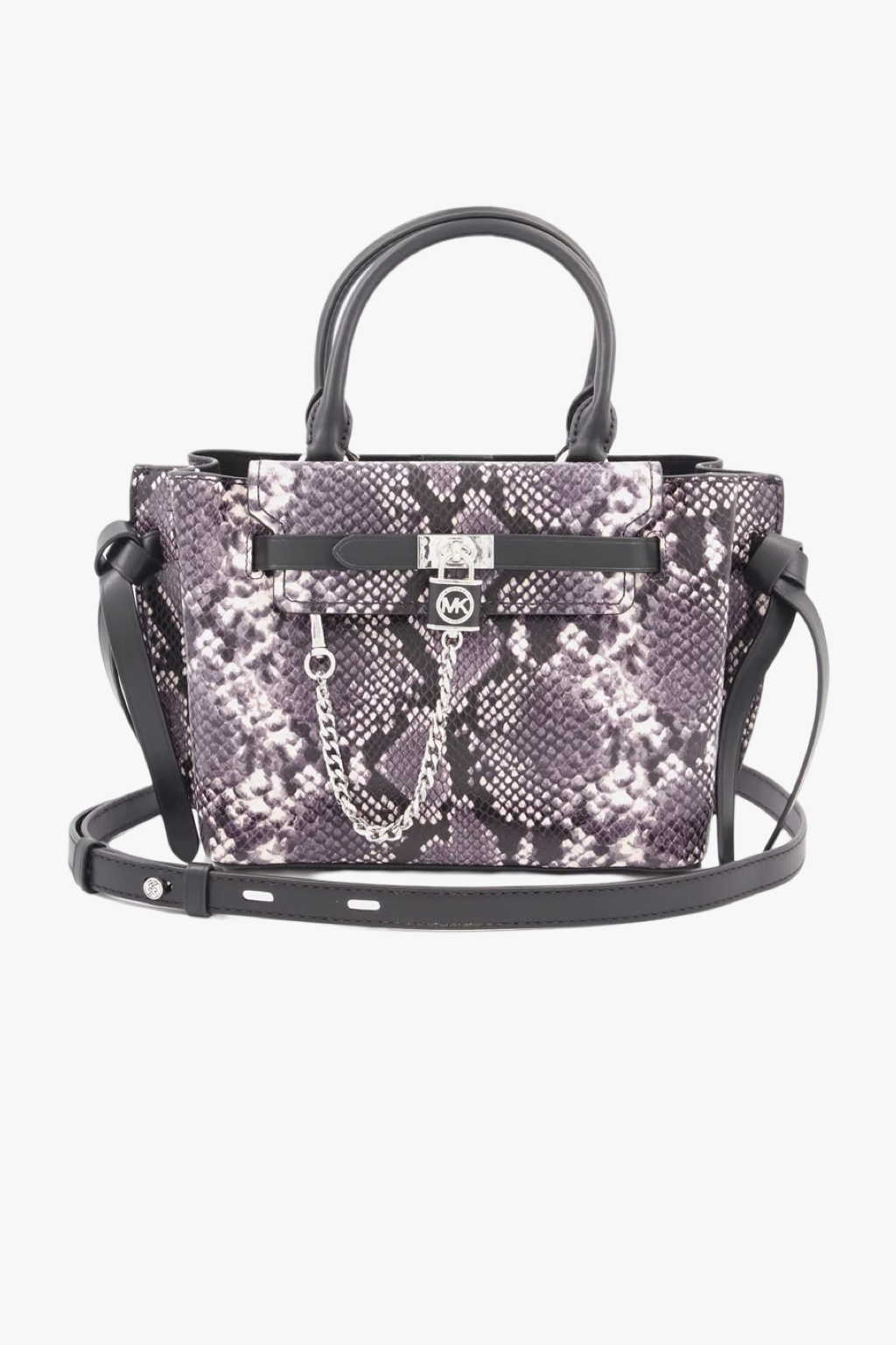 Michael Kors HAMILTON LEGACY small snake embossed leather černá dámská kabelka