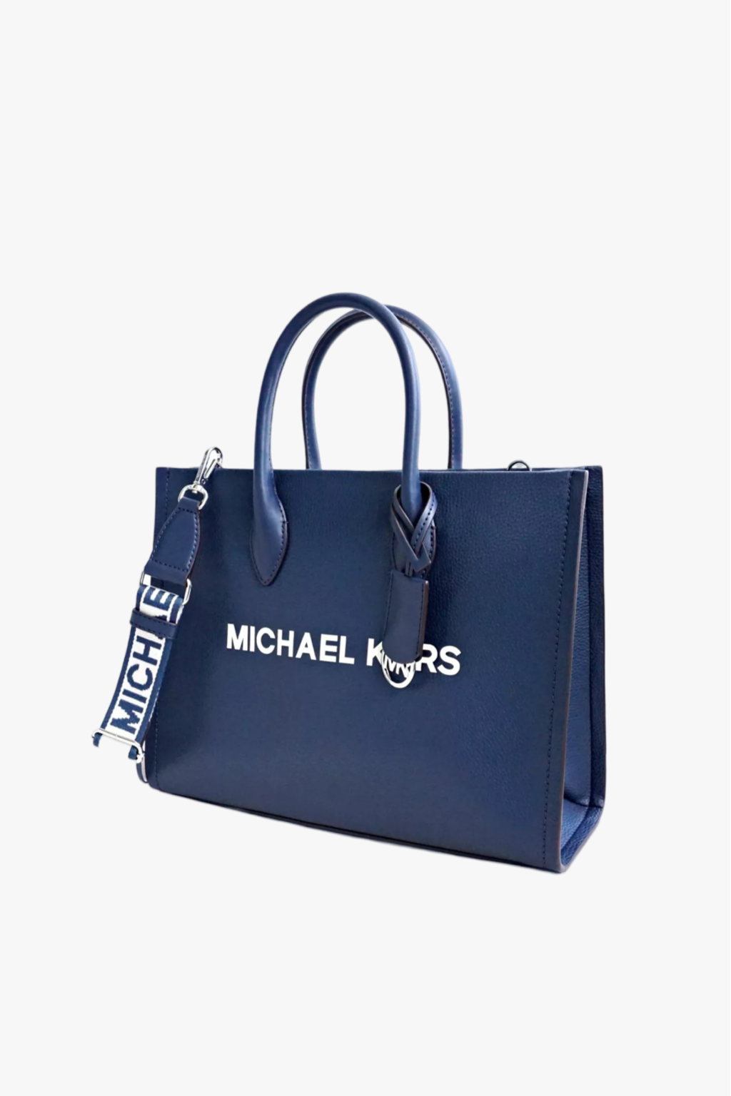 Michael Kors MIRELLA crossbody bag medium dámská kožená kabelka námořnicky modrá