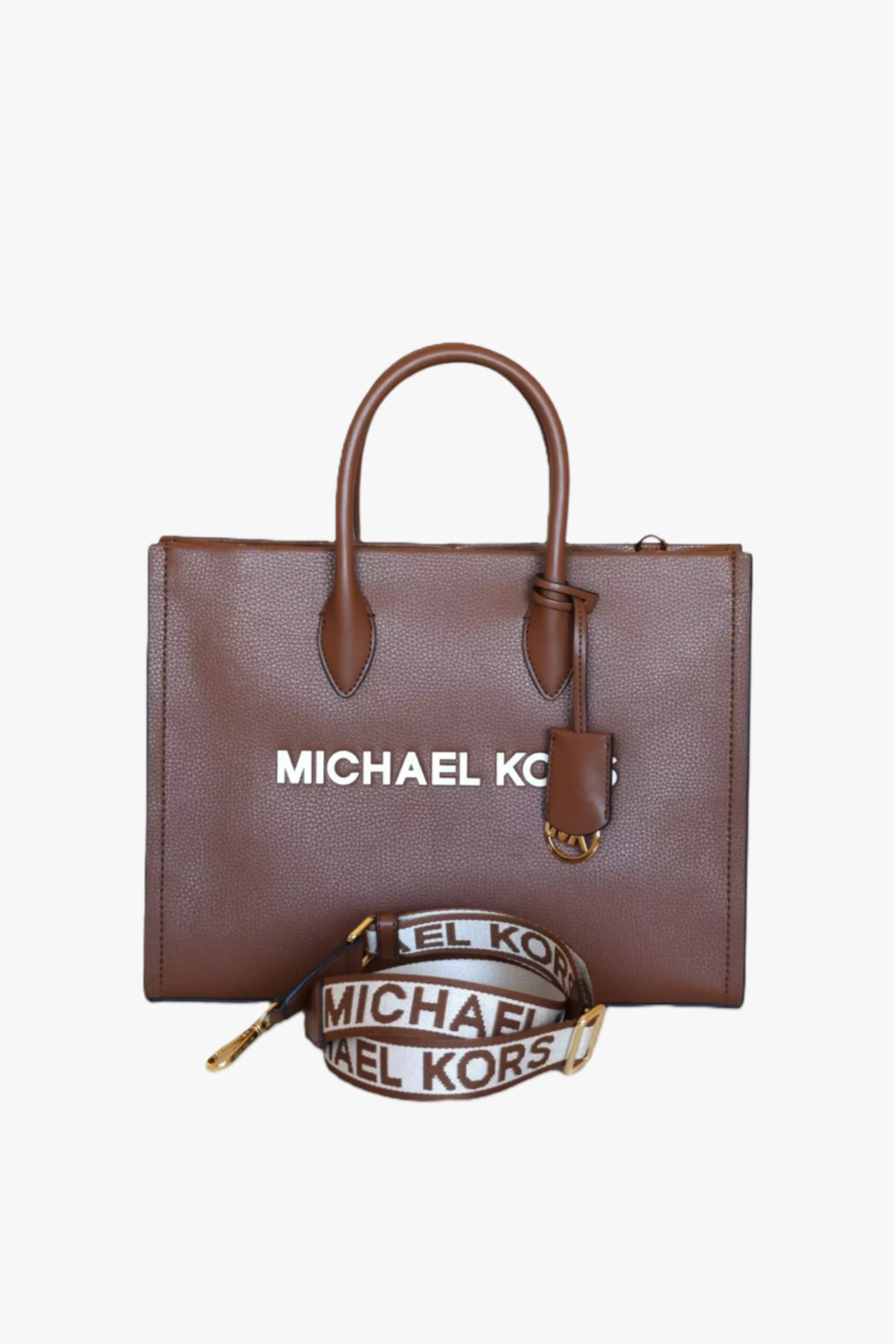 Michael Kors MIRELLA crossbody bag medium dámská kožená kabelka hnědá