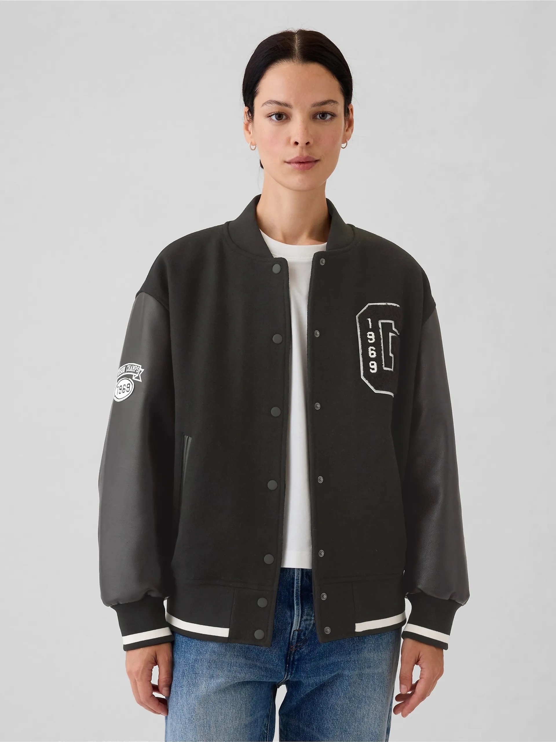 GAP Vlněný oversize bomber Velikost: M