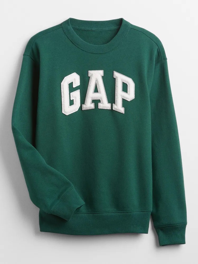 GAP HERITAGE Crewneck dámská mikina petrolejová Velikost: XXS