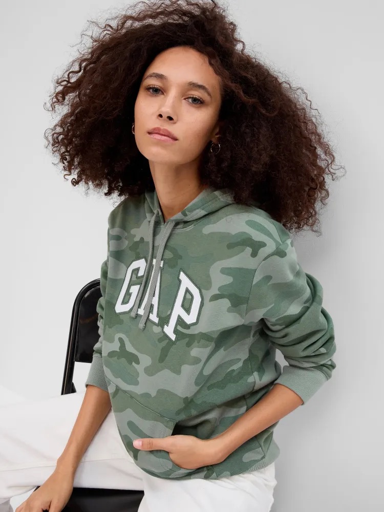 GAP HERITAGE Pullover Hoodie dámská mikina maskáčová Velikost: S