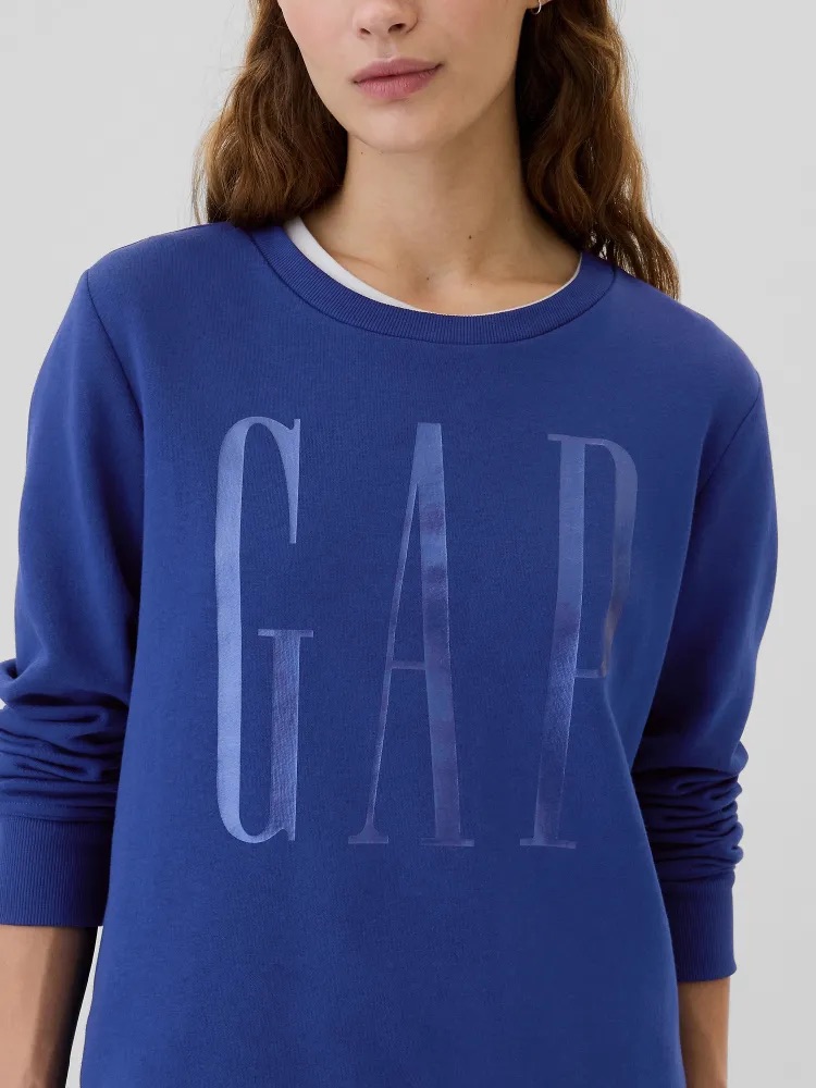 GAP Fleece mikina s logem tmavě modrá Velikost: XS