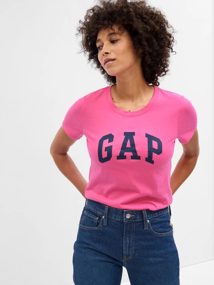 GAP SS CLASSIC TEE dámské tričko s krátkým rukávem růžová Velikost: XXS