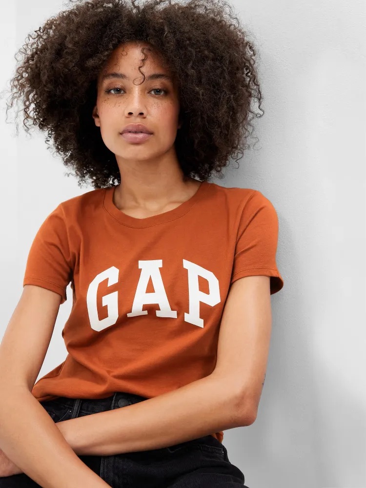 GAP SS CLASSIC TEE dámské tričko s krátkým rukávem oranžová Velikost: XXS