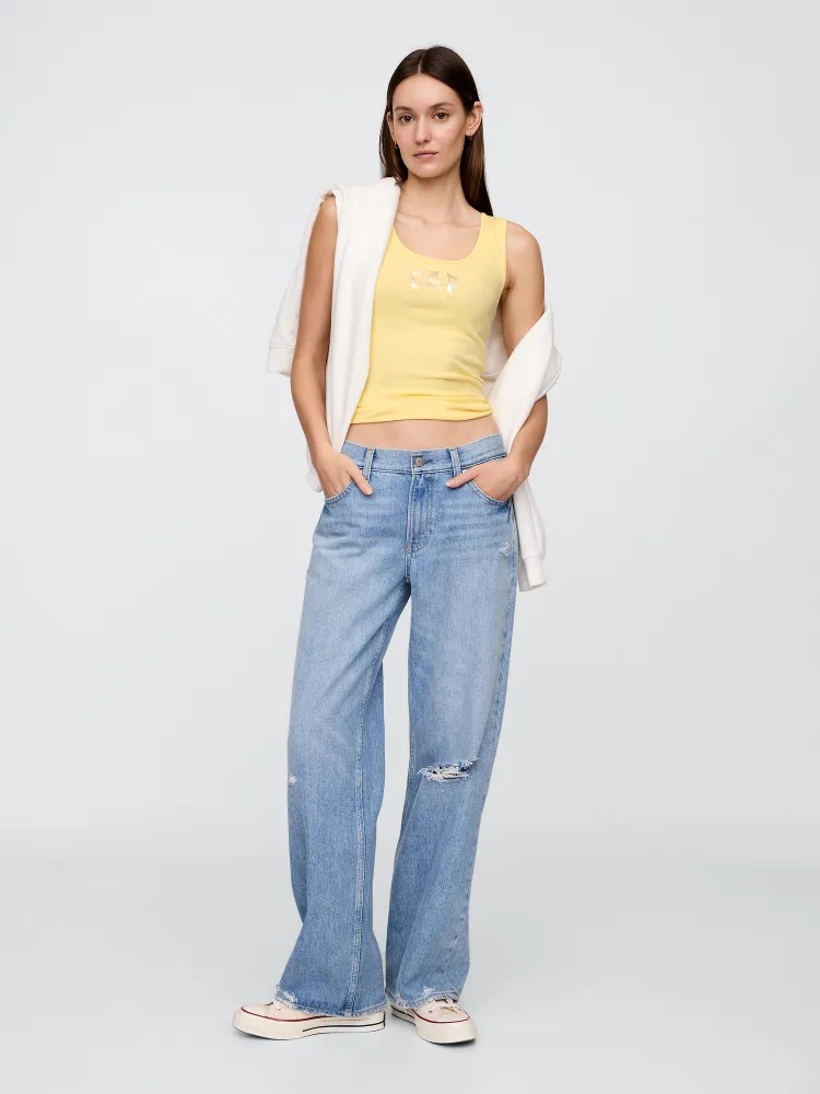 GAP Tílko s logem žlutá Velikost: XS