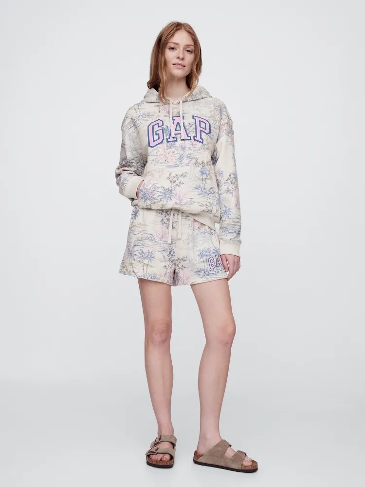 GAP HERITAGE Pullover Hoodie dámská mikina béžová Velikost: XS