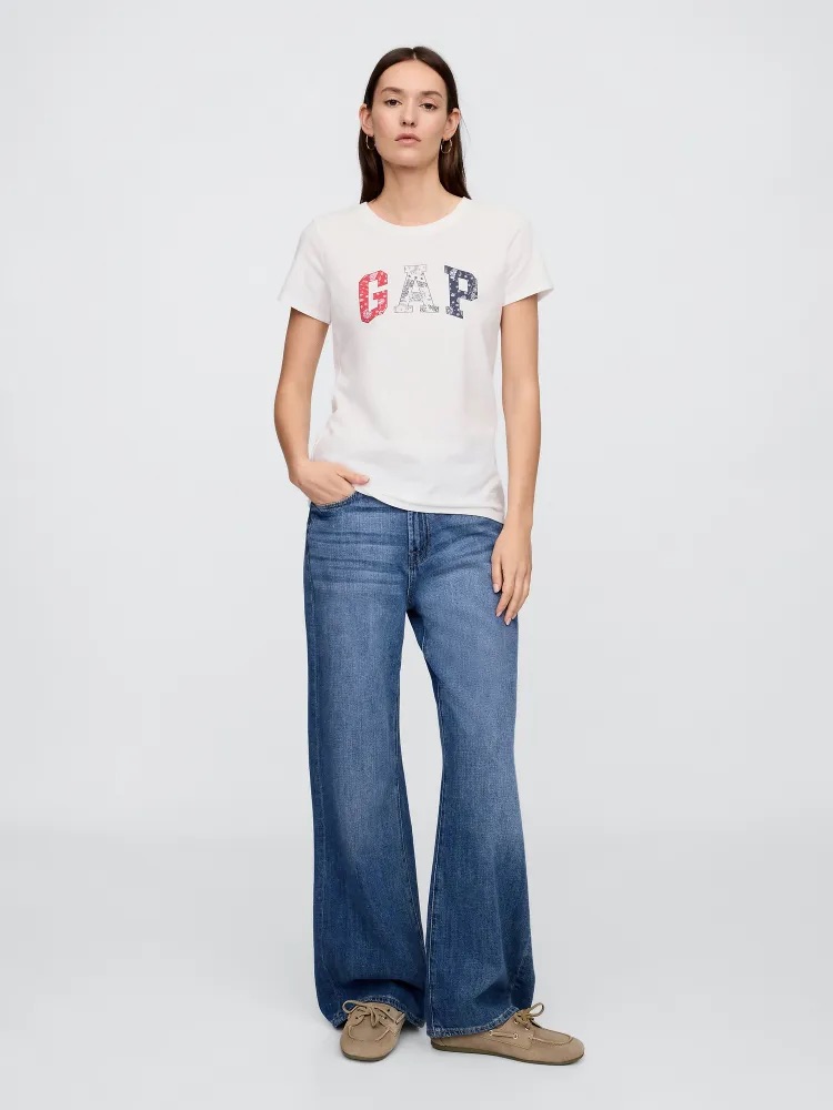 GAP Tričko s logem bílá Velikost: XS