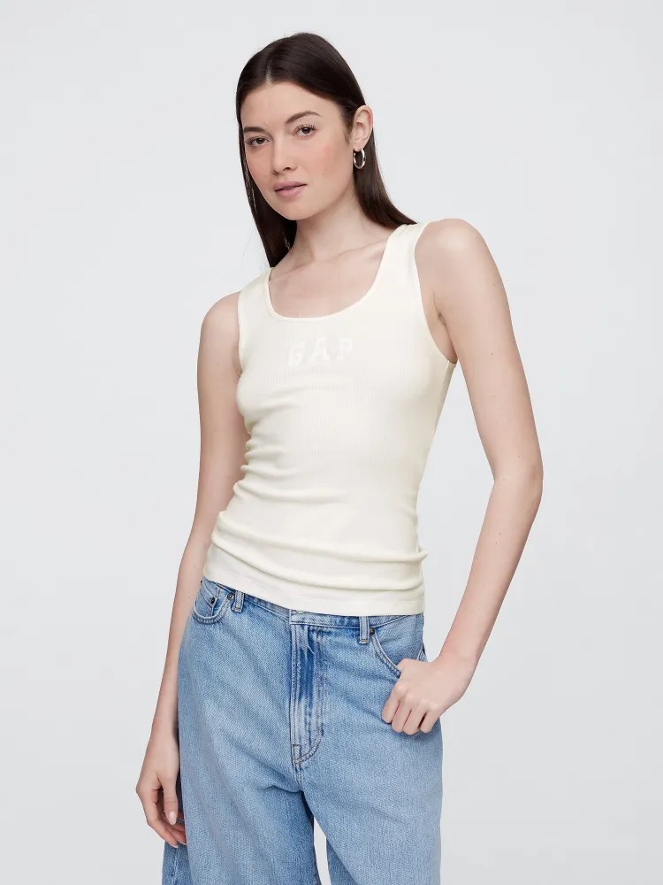 GAP Tílko s logem bílá Velikost: XXS