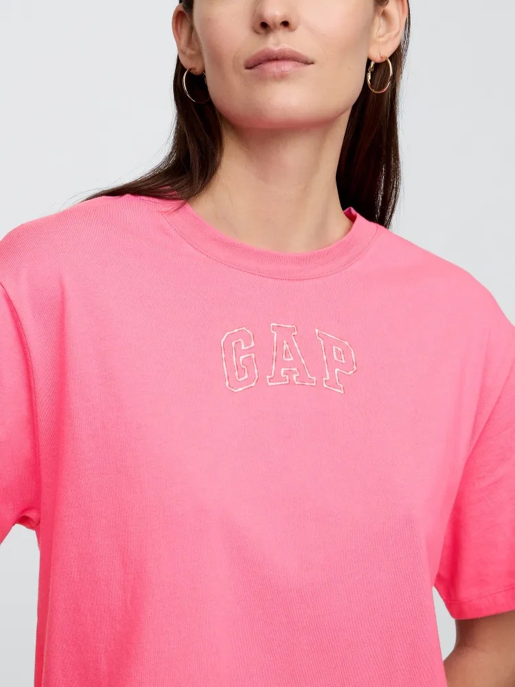 GAP Šaty s logem světle růžová Velikost: XXS