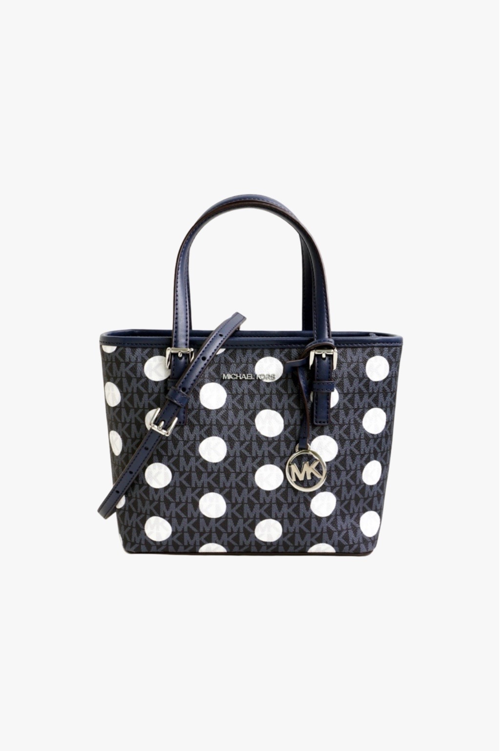 Michael Kors Jet Set Travel XS CRYL CONV TZ TOTE dot navy dámská kabelka