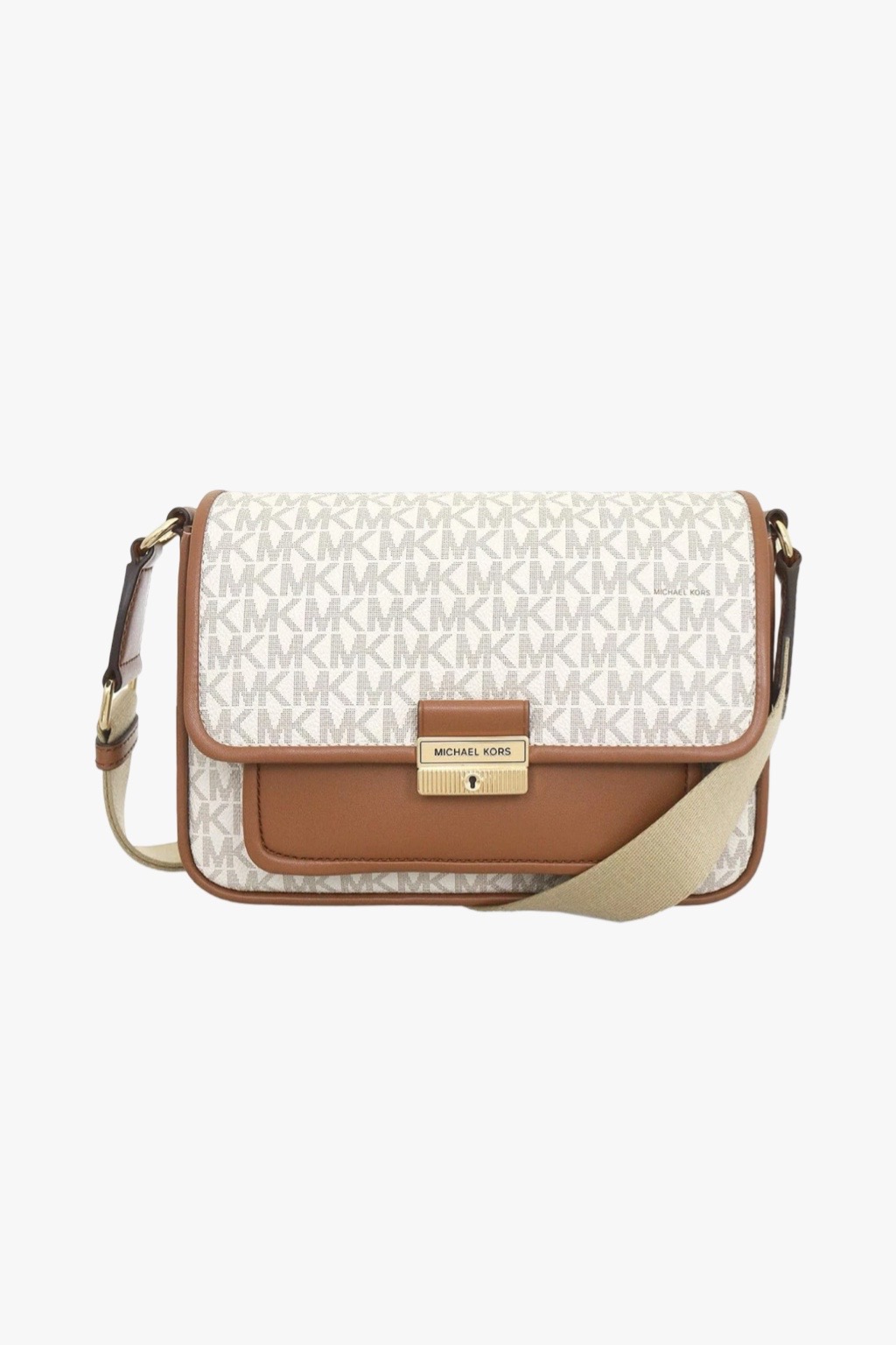 Michael Kors BRADSHAW MD pkt messenger dámská kabelka vanilla monogram