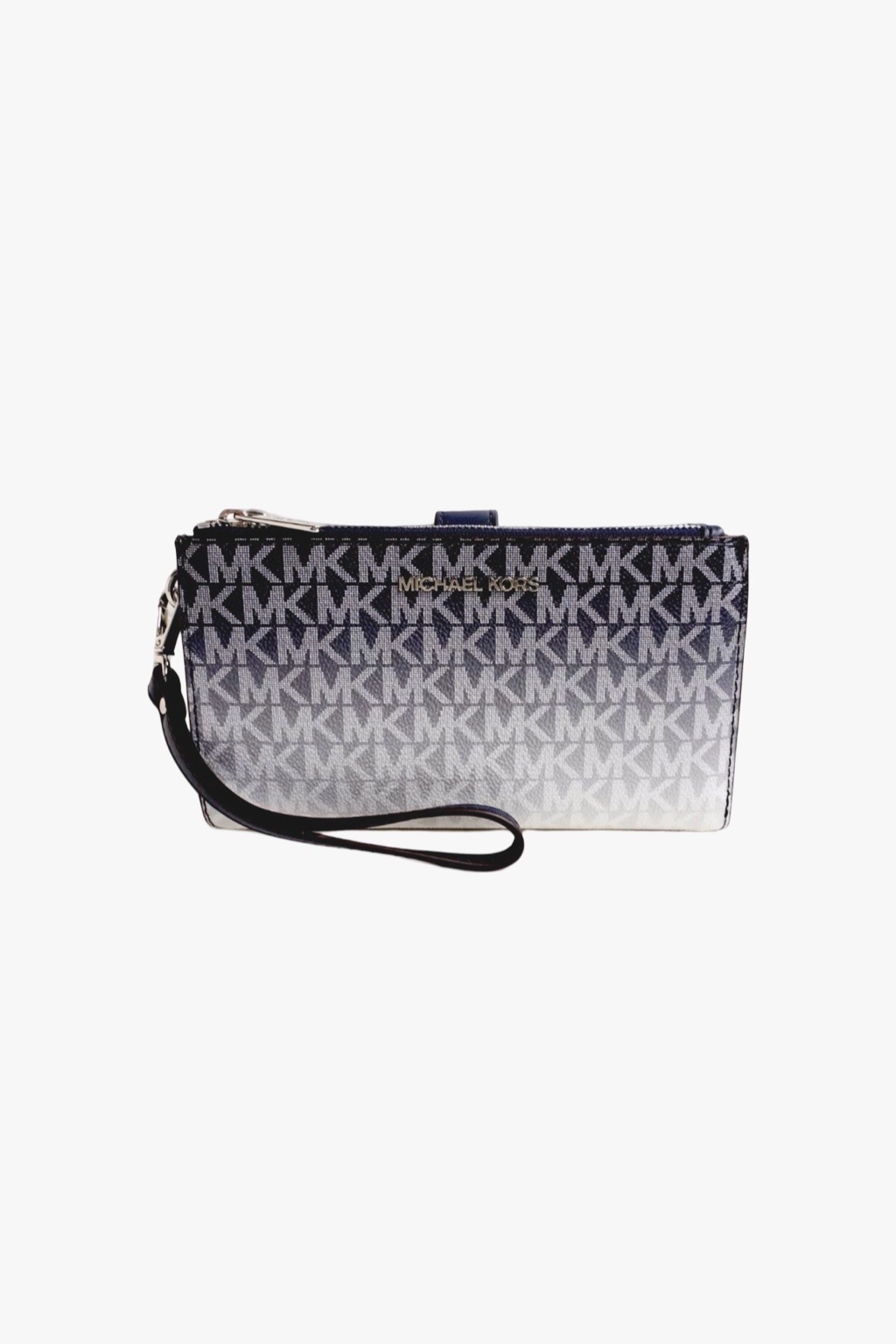 Michael Kors Adele Smartphone ombré peněženka navy monogram