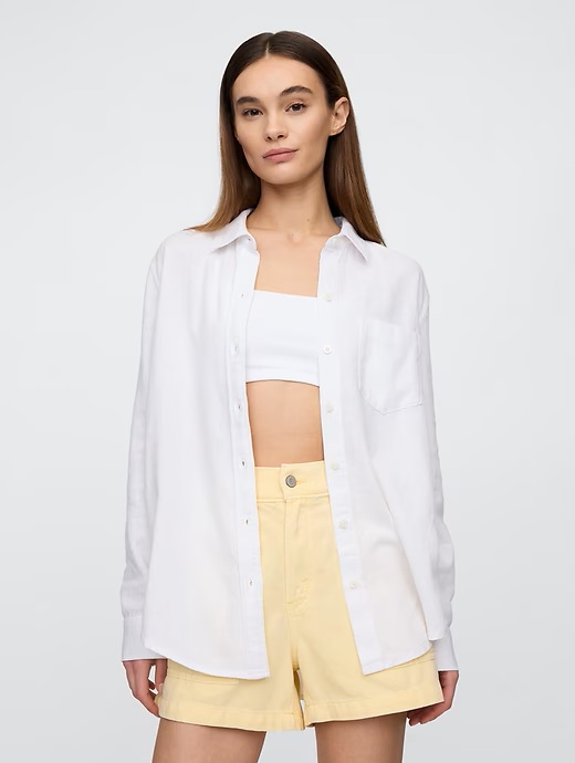 GAP Oversize lněná košile