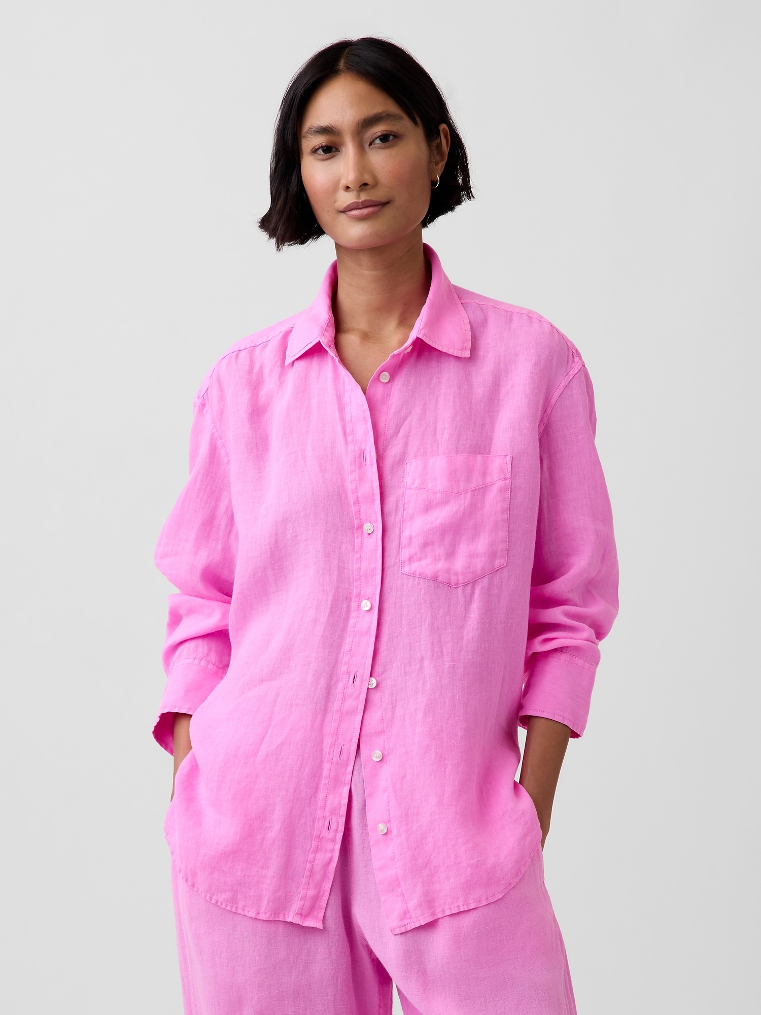 GAP dámská oversize lněná košile