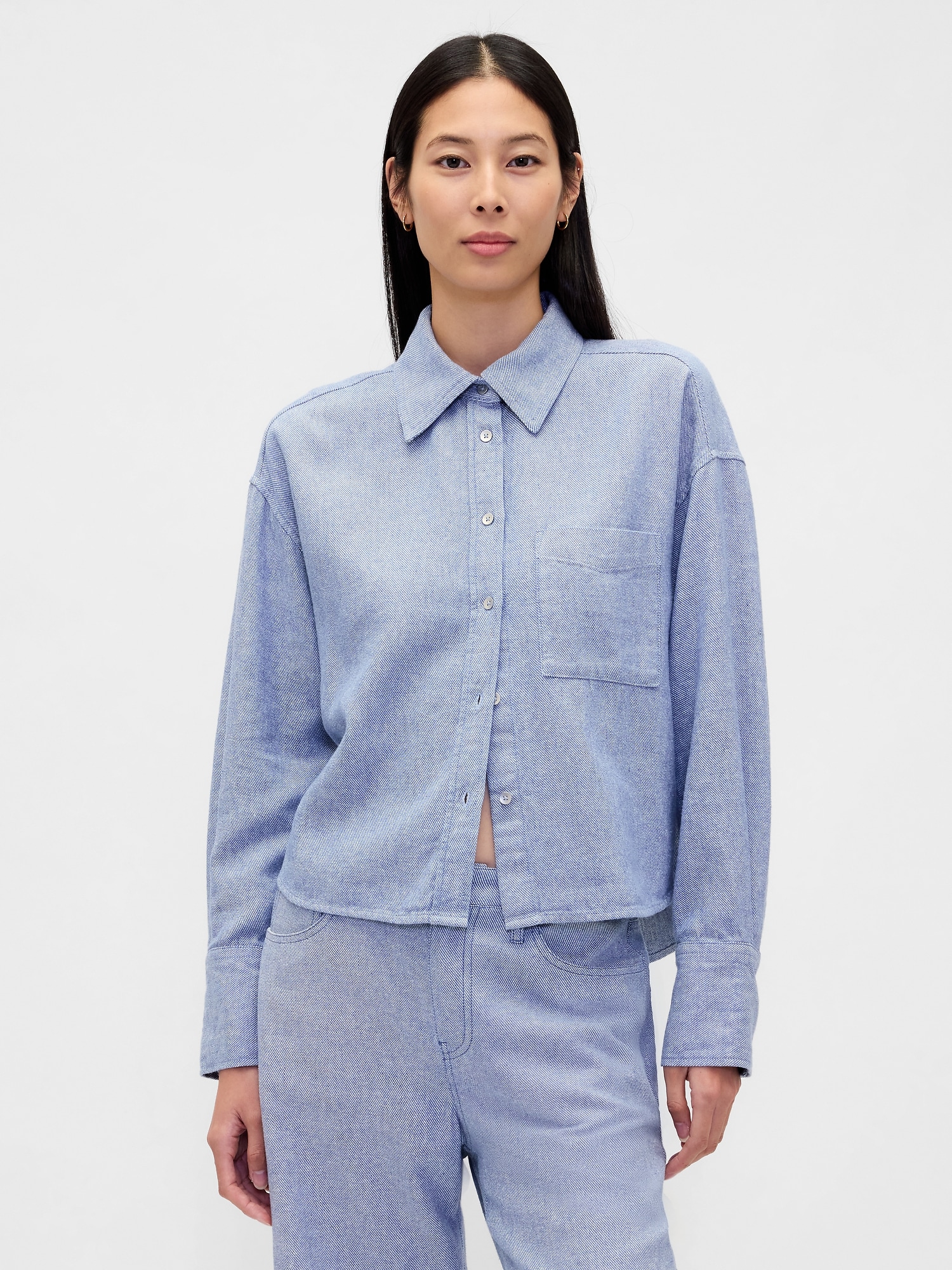 GAP Lněná oversize košile Velikost: S