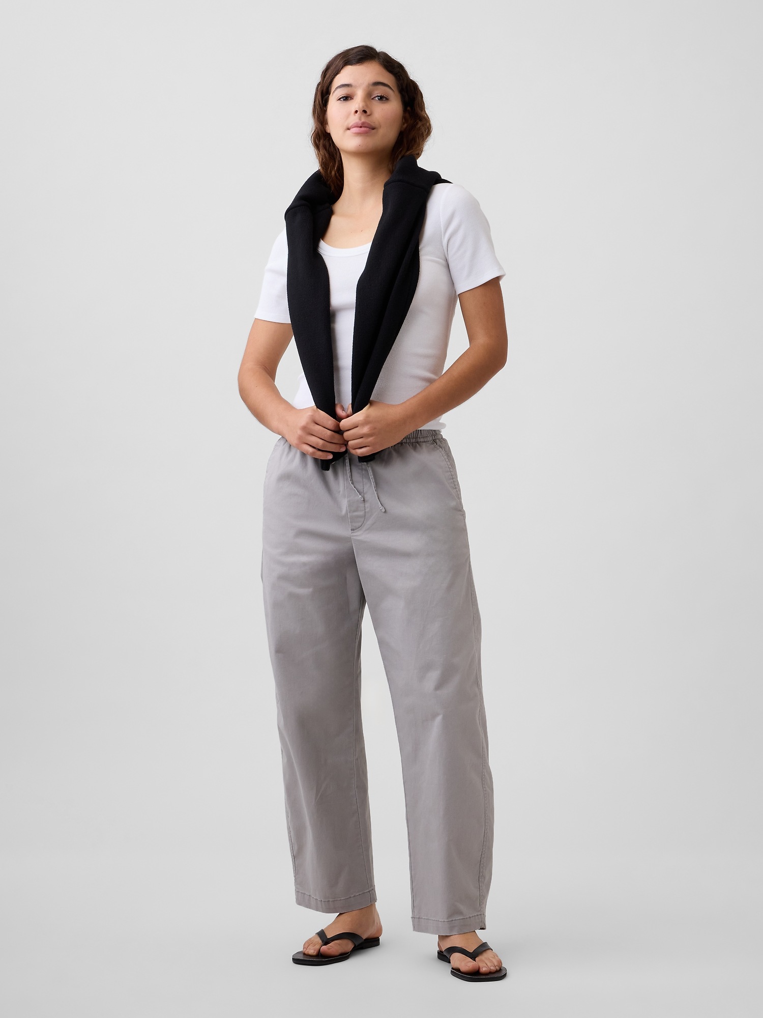 Levně GAP Kalhoty High Rise Easy Barrel Khakis