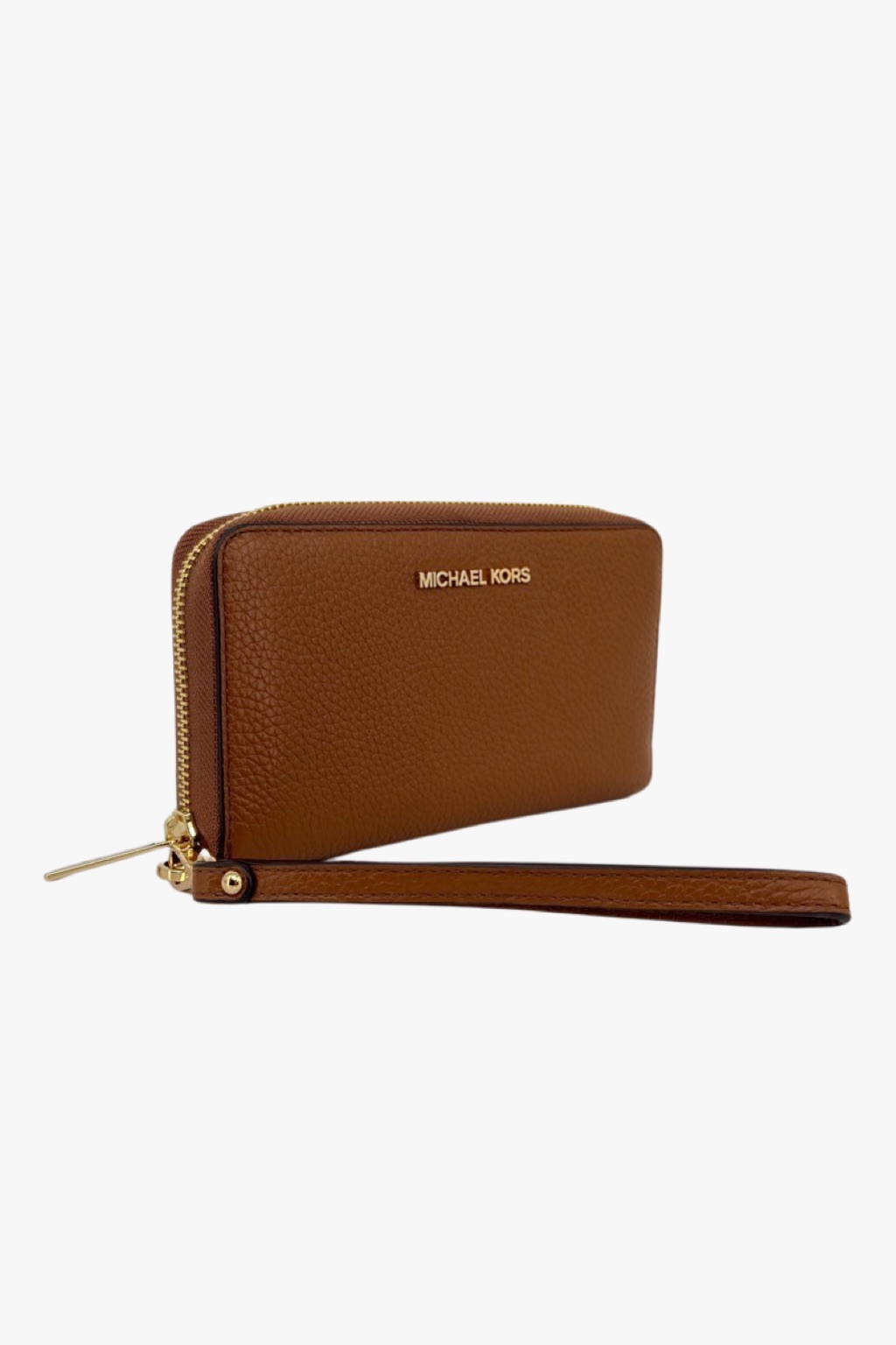 Michael Kors Jet set travel LG FLAT MF PHONE CASE dámská kožená peněženka hnědá