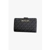 Michael Kors Jet set travel BIFOLD medium dámská peněženka černá zlatá s monogramem style-it