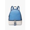 Michael Kors RHEA MD backpack color block blue monogram dámský batoh