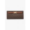 Michael Kors REED large snap wallet dámská peněženka hnědá monogram style-it.cz