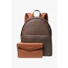 Velice nápaditý a promyšlený batoh 2v1 s propracovanými detaily od Michaela Korse, model 35F3G5MB8B, v tónech hnědých barev