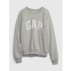 GAP Mikina s logem a raglánovými rukávy světle šedá (Velikost L)