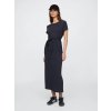 GAP Midi šaty s páskem tmavě modrá (Velikost XXS)