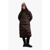 Blauer ANITA dlouhá dámská prošívaná péřová bunda s voděodpudivou úpravou hnědá