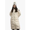 Blauer ANITA dlouhá dámská prošívaná péřová bunda s voděodpudivou úpravou béžová