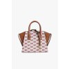 Prostorná kabelka nepřehlédnutelného tvaru značky Michael Kors, model 35S5G4VS1J, barva hnědá luggage jacquard