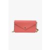 Michael Kors JST ENVELOPE small leather crossbody flap clutch dámská kabelka tea rose