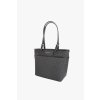 Jemná, praktická kabelka ve stylu shopper z kombinace ekologické kůže a kůže   Zapínání na zip, vnitřek je vypolstrovaný látkou s tkaným logem   Uvnitř najdete jednu hlavní kapsu, zipovou kapsu a postranní zasouvací kapsy