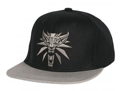 Zaklínač snapback vlk černá