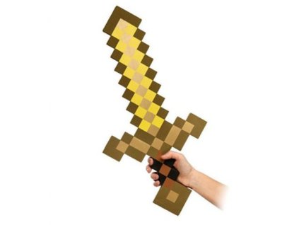 Minecraft zlatý meč (pěnový)