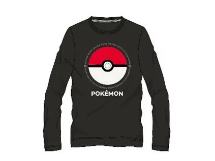 Pokémon tričko černé dětské