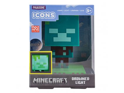 Minecraft Drowned Zombie lampa