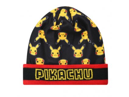 Pokémon zimní čepice Pikachu černá