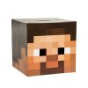 Minecraft lepenková hlava Steve