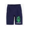 Minecraft kraťasy Creeper tmavě modré dětské