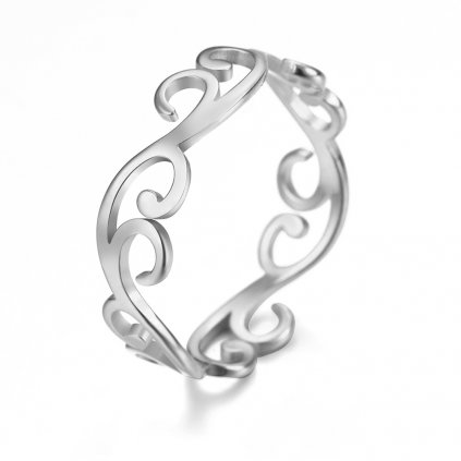 Prsten Bebra, stříbrná ocel