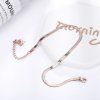 Hadí náramek 15 cm + 5 cm, ocel rose gold