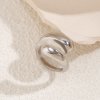 Prsten s nastavitelnou velikostí - hadí objetí, stříbrná ocel
