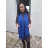 Dlouhá kašmírová šála královsky modrá