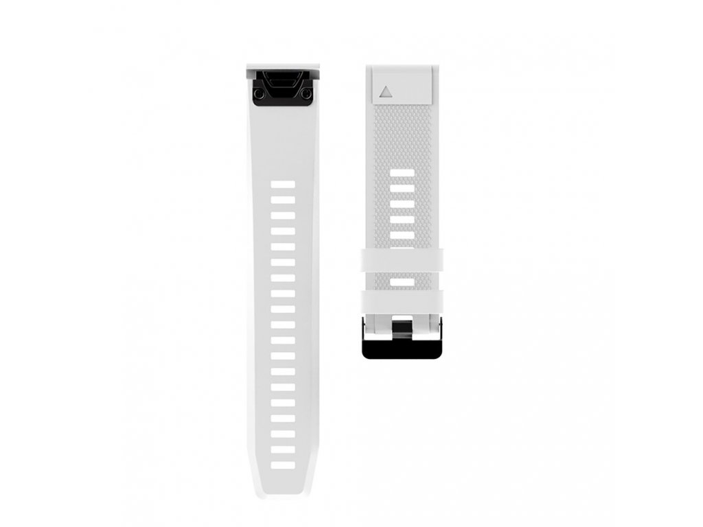 12 White sheng one soft silicone strap for garmin variants 0