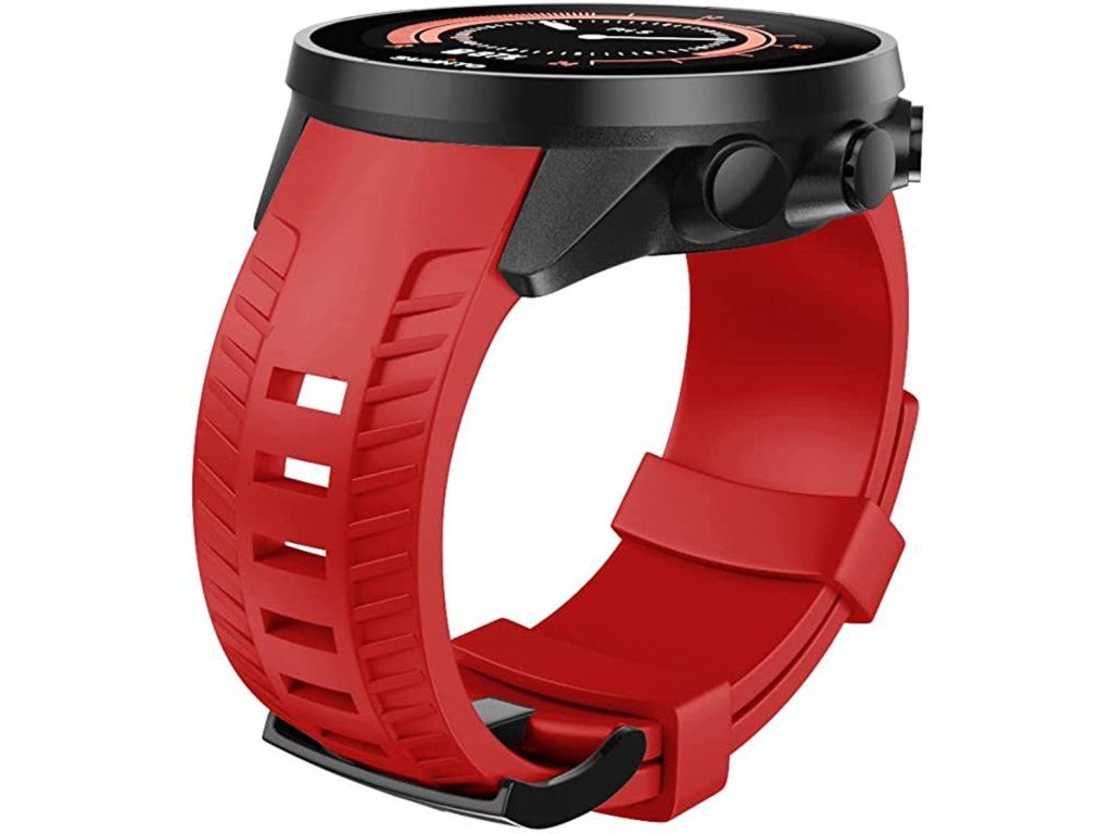 CZhkg Silicone Cinturino di Ricambio per Suunto 9 Baro/Suunto 9 Strap. Sportivo Bracelet Wristband Regolabili Cinturino Armband Sgancio Rapido Braccialetto per Suunto D5/ Suunto 7 (bianco nero
